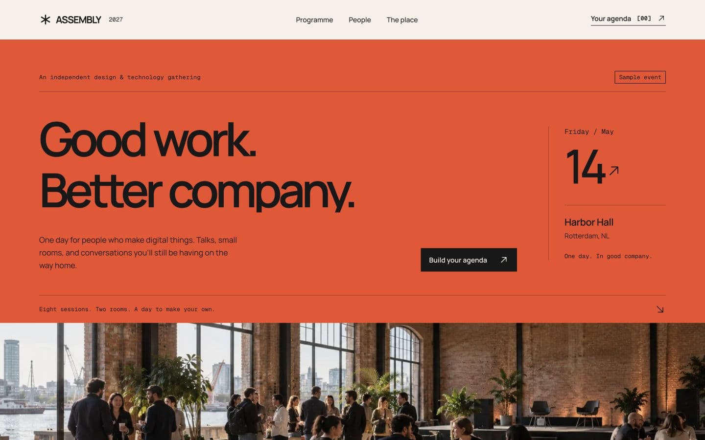 Design conference template